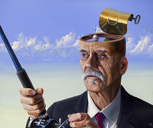 surrealism paintings by ole fick